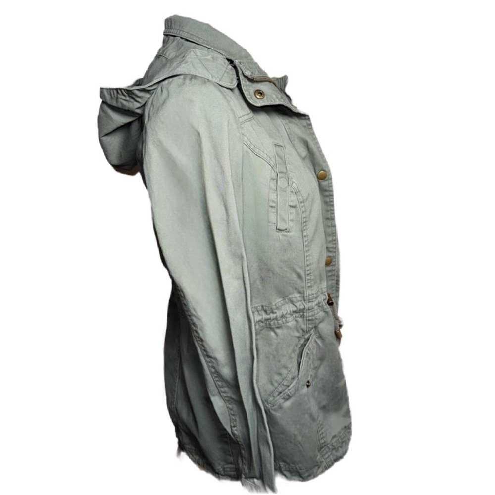 Style & Co. Women's Utility Jacket in Light Gray - Picture 4 of 5